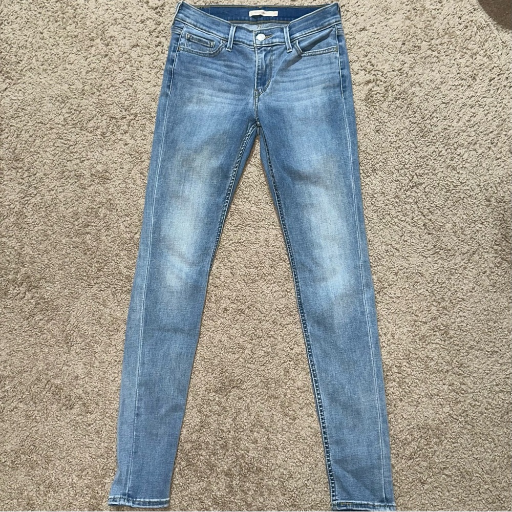 Women's Levi 710 Super Skinny Fit Jeans in Light Blue